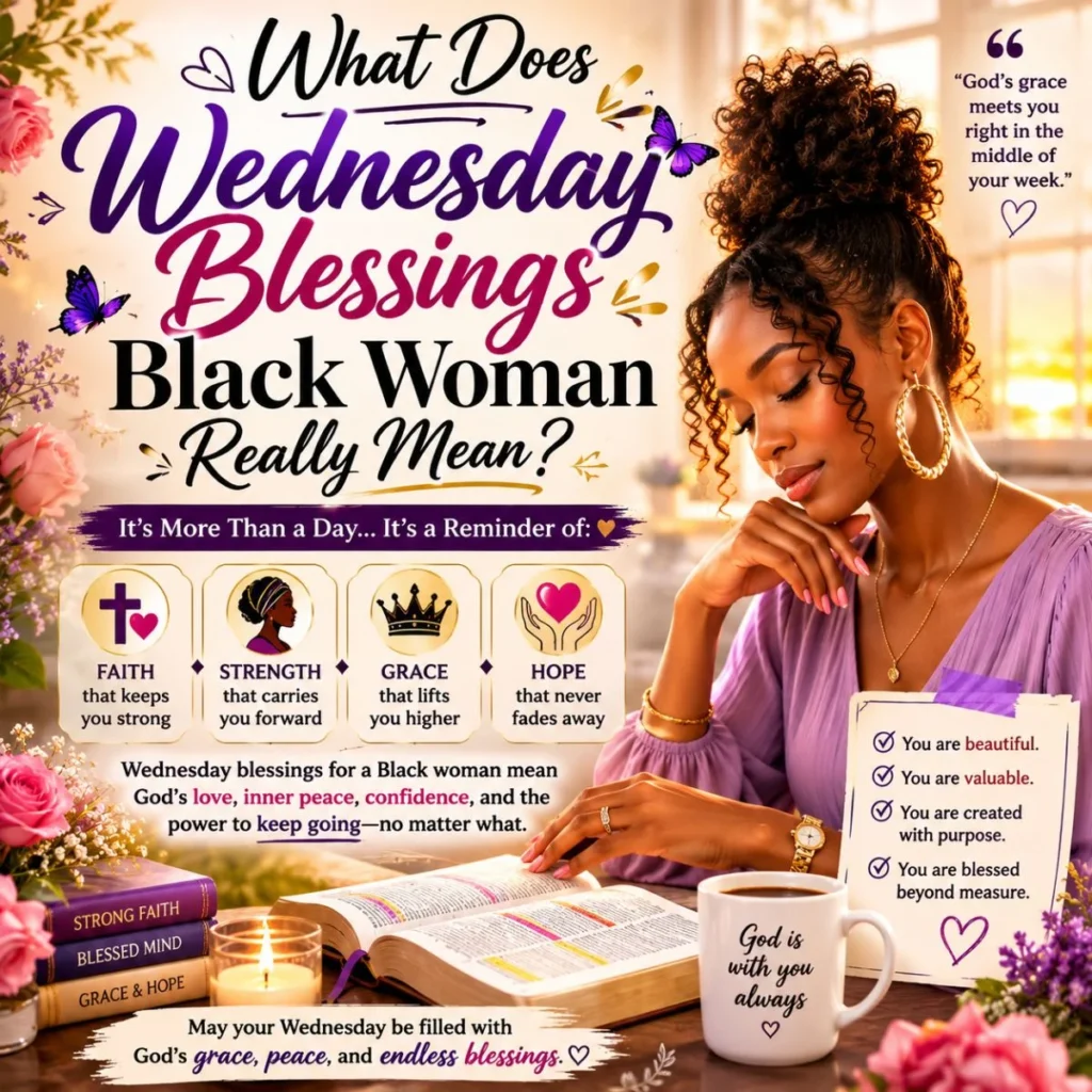 What Does Wednesday Blessings Black Woman Really Mean? Faith-filled inspiration with grace, hope, strength, and prayer.