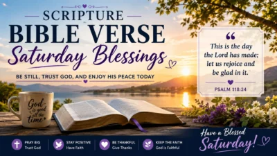 Scripture Bible Verse Saturday Blessings